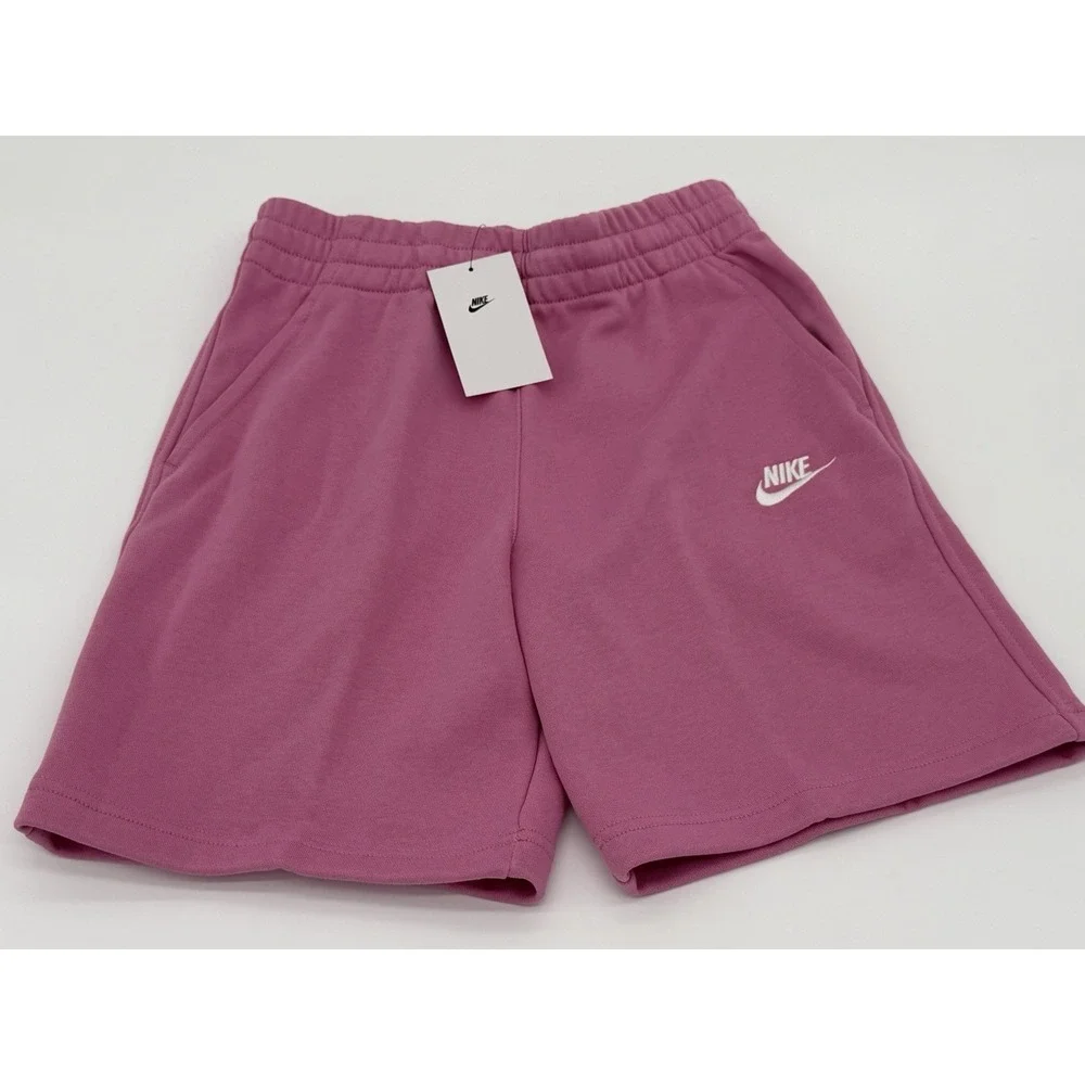 Size Youth XL - Nike Kid's Sportswear Club Shorts Pink/White FD3015-646 NEW!